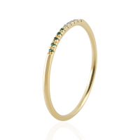 Emerald with diamond Ring model RL800314